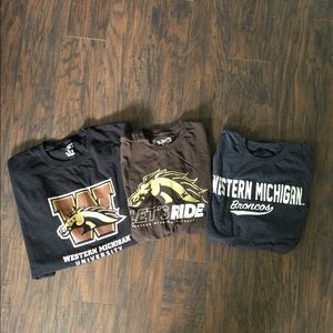 Graphic Tees Western Michigan University Like New